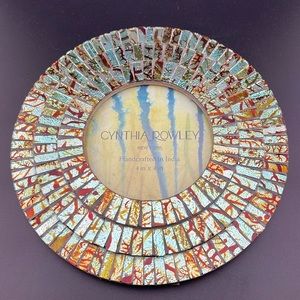 Cynthia Rowley mosaic round picture frame